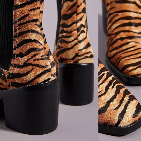 ANTHROPOLOGIE Silent D Nirvani Knit Chelsea Boots - Picture 7 of 8